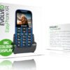 EVOLVEO EasyPhone XR, mobilní telefon pro seniory s nabíjecím stojánkem, modrá