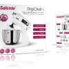 Salente DigiChef+, kuchyňský robot, mísa 6 litrů, celokovový, masomlýnek, digitální displej, bílý