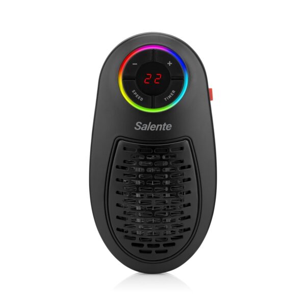 Salente HotHeat, teplovzdušný mini ventilátor, 500 W, černý