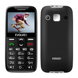 01-Hlavni_s-50 EVOLVEO EasyPhone XR, mobilní telefon pro seniory s nabíjecím stojánkem, černá