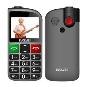 01-hlavni_s-48 EVOLVEO EasyPhone FL, mobilní telefon pro seniory s nabíjecím stojánkem, černá