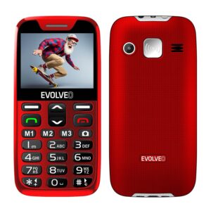 01-hlavni_s-49 EVOLVEO EasyPhone XR, mobilní telefon pro seniory s nabíjecím stojánkem, červená
