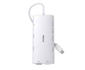 01_s-5 D-Link 10-in-1 USB-C Hub with HDMI x2 / USB-C x2, USB A x2 / Ethernet/Card Reader/Power Delivery