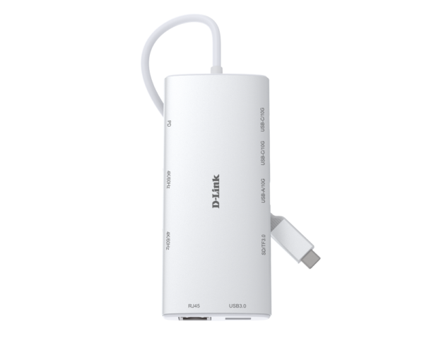 D-Link 10-in-1 USB-C Hub with HDMI x2 / USB-C x2, USB A x2 / Ethernet/Card Reader/Power Delivery