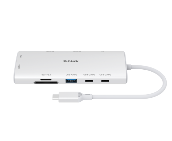 D-Link 10-in-1 USB-C Hub with HDMI x2 / USB-C x2, USB A x2 / Ethernet/Card Reader/Power Delivery