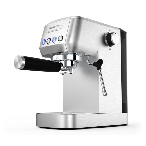 Salente Coffio, pákový kávovar, nerez