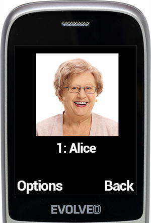 EVOLVEO EasyPhone FS, vyklápěcí telefon 2.8" pro seniory s nabíjecím stojánkem (červená barva)