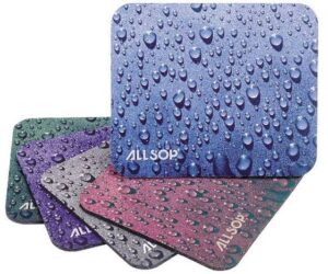 0549 Allsop podložka pod myš, kapky - modrá