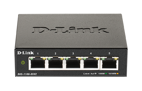 D-Link DGS-1100-05V2 Easy Smart Switch 10/100/1000