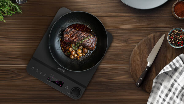 Salente InductPro1, indukční vařič, jednoplotýnkový, černý