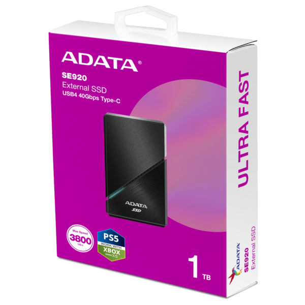 ADATA SE920/1TB/SSD/Externí/Černá/5R
