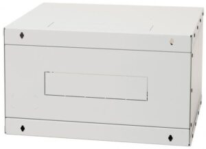 1-1003 19"rozvaděč jednodíl.6U/400mm FLAT-PACK plech.dv.