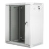 Nástěnný rack 19'' 15U 600X450mm šedý flat pack