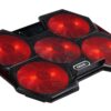 1-1441 EVOLVEO Ania 14, chladicí podložka pro notebook, 5x ventilátor, červené podsvícení