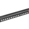 1-213 Vyvaz.panel 19"1U kov Lišta Průchozí černý 65mm hl