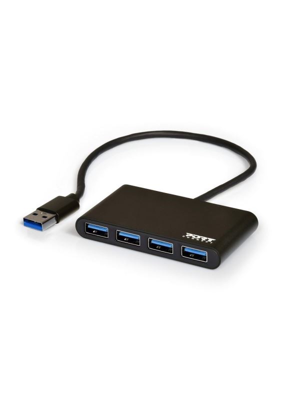 1-37 PORT CONNECT USB HUB, 4x USB 3.0, černý