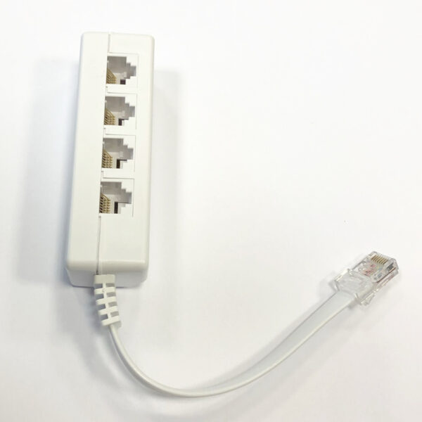 1-412 DATACOM Rozčtverka UTP CAT3 4xRJ45 (8p2c-1M/4F)