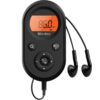 Sandberg kapesní FM+AM rádio Recharge, dobíjecí baterie, display, černá