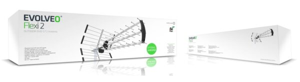 1-6129 EVOLVEO Flexi 2, pasivní venkovní DAB+/DVB-T2 anténa, filtr LTE,4G,5G