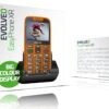 EVOLVEO EasyPhone XR, mobilní telefon pro seniory s nabíjecím stojánkem, oranžový