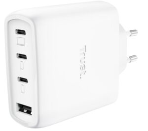 TRUST MAXO 65W 4P GAN CHARGER WHT