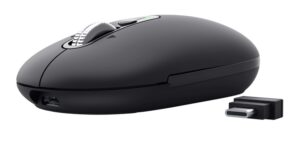 1-6232 Trust Seron Slim/Kancelářská/Optická/3 200 DPI/USB+BT/Černá