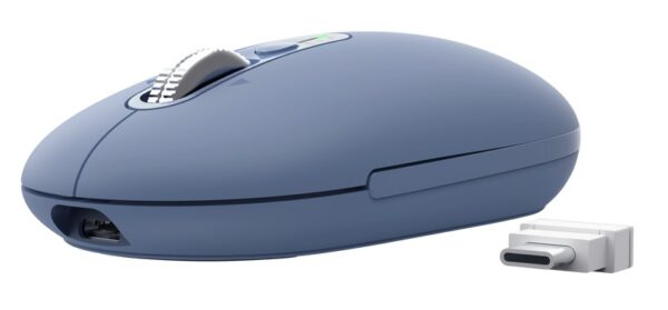 Trust Seron Slim/Kancelářská/Optická/3 200 DPI/USB+BT/Modrá