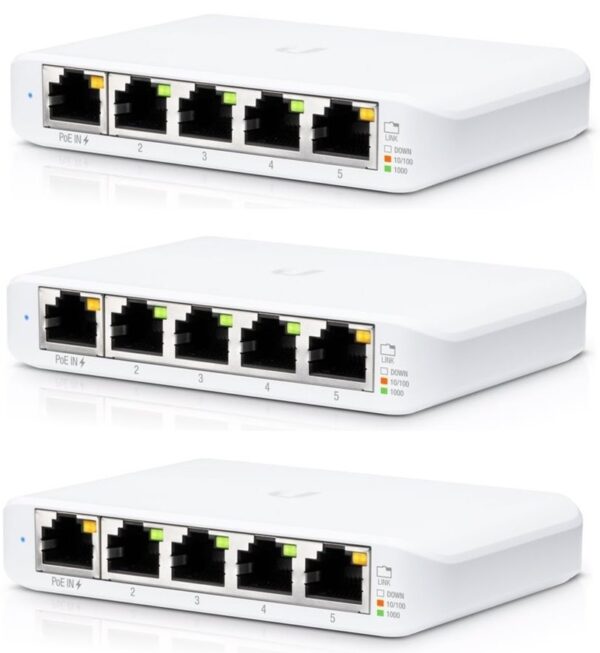 1-956 Ubiquiti USW-FLEX-MINI-3 - UniFi Switch Flex Mini 3-pack