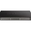 1-975 D-Link DGS-1250-52XMP 48-port Gigabit Smart Managed Switch with 4x 10G SFP+ ports, 370Watts