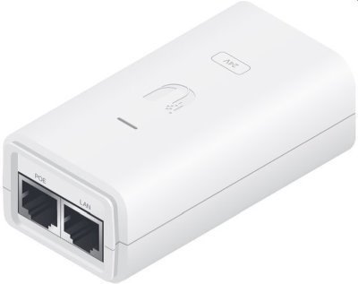 1-981 Ubiquiti POE-24-24W-G-WH, Gigabitový PoE injektor, 24V/1A 24W