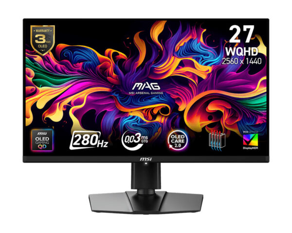 1024_s-86 MSI MAG/271QP X28/26,5"/QD-OLED/QHD/280Hz/0,03ms/Černá/3R