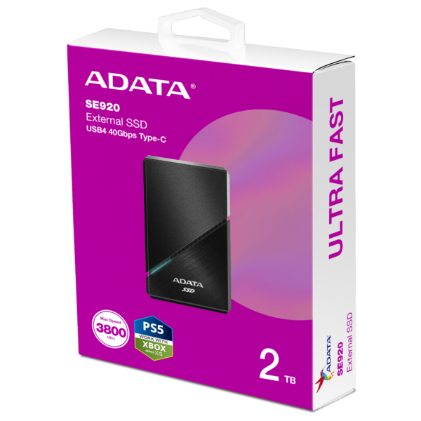 ADATA SE920/2TB/SSD/Externí/Černá/5R