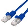 Kabel C-TECH patchcord Cat6, UTP, modrý, 1m