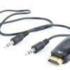 Adaptér C-TECH HDMI na VGA + Audio, M/F