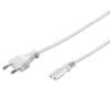 113_s-1 PremiumCord Kabel síťový 230V k magnetofonu 3m, bílý