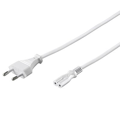 113_s-1 PremiumCord Kabel síťový 230V k magnetofonu 3m, bílý