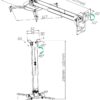 TB Projector mount 2in1 TB-M52 ceiling/wall 10kg