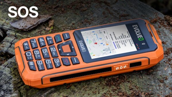 EVOLVEO StrongPhone Z6, vodotěsný odolný Dual SIM telefon, oranžová