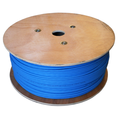 DATACOM F/FTP drát CAT6A Eca LSOH  100m, modrý