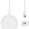 BELKIN 10W bezdrátová nabíječka se zdrojem a kabelem, bílá