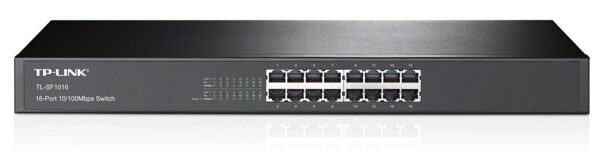 1280x1280-01- TP-Link TL-SF1016 16x 10/100Mbps Rackmount Switch