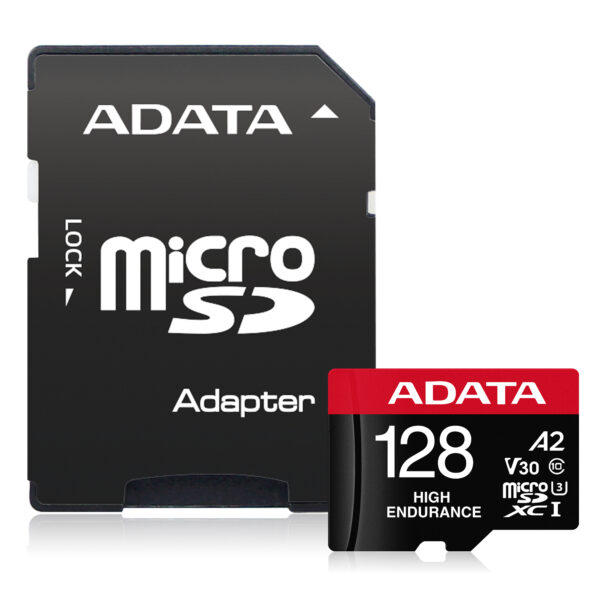 128s-1 Adata High Endurance/Micro SD/128GB/UHS-I U3 / Class 10/+ Adaptér