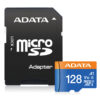128s Adata/micro SDXC/128GB/UHS-I U1 / Class 10/+ Adaptér
