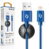 ALIGATOR PREMIUM Datový kabel 2A, Lightning modrý