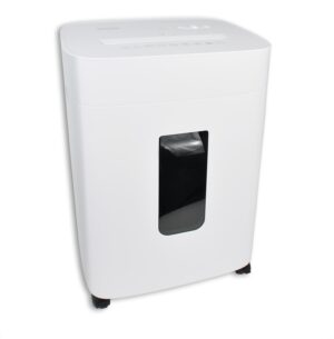 Skartovačka DESQ, 2 x 12 mm, 20l, křížový řez, bílá