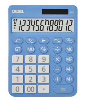 Kalkulačka DESQ XL, světle modrá