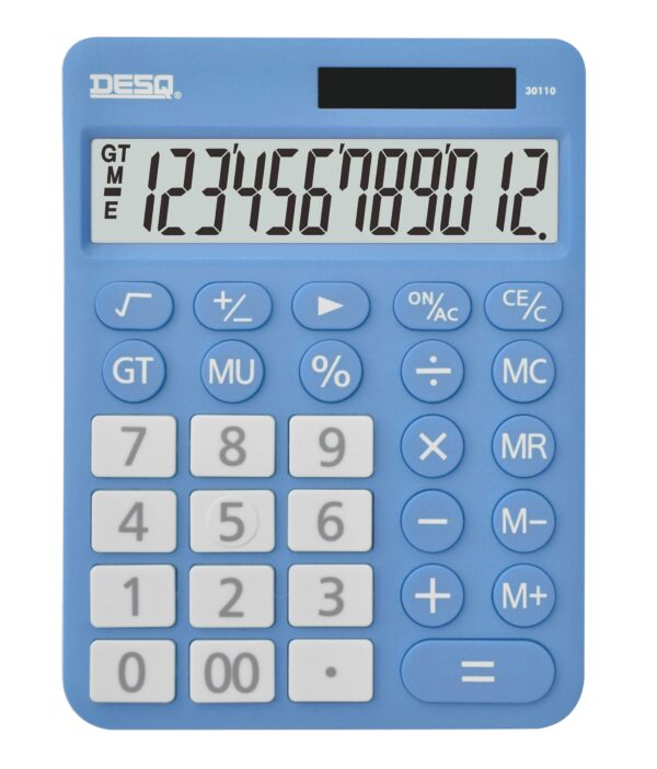 13_30110.16_s Kalkulačka DESQ XL, světle modrá
