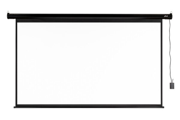 Elektrické projekční plátno AVELI, 221x125 (16:9) 100", černý tubus