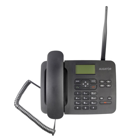 14-3 ALIGATOR T100 Stolní telefon na simkartu Black