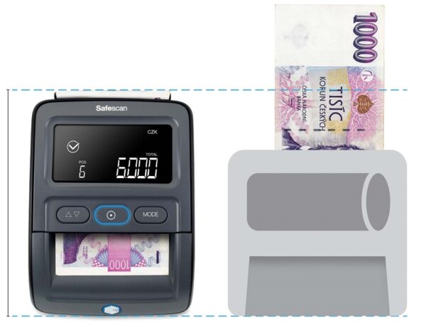 Detektor padělků bankovek SAFESCAN 155-S, černý
